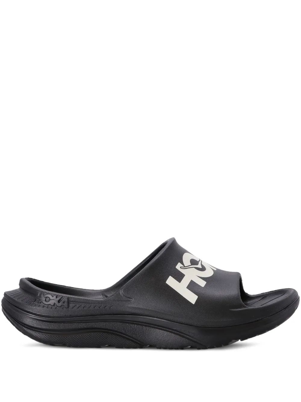 Hoka Logo-motif Slides In Black