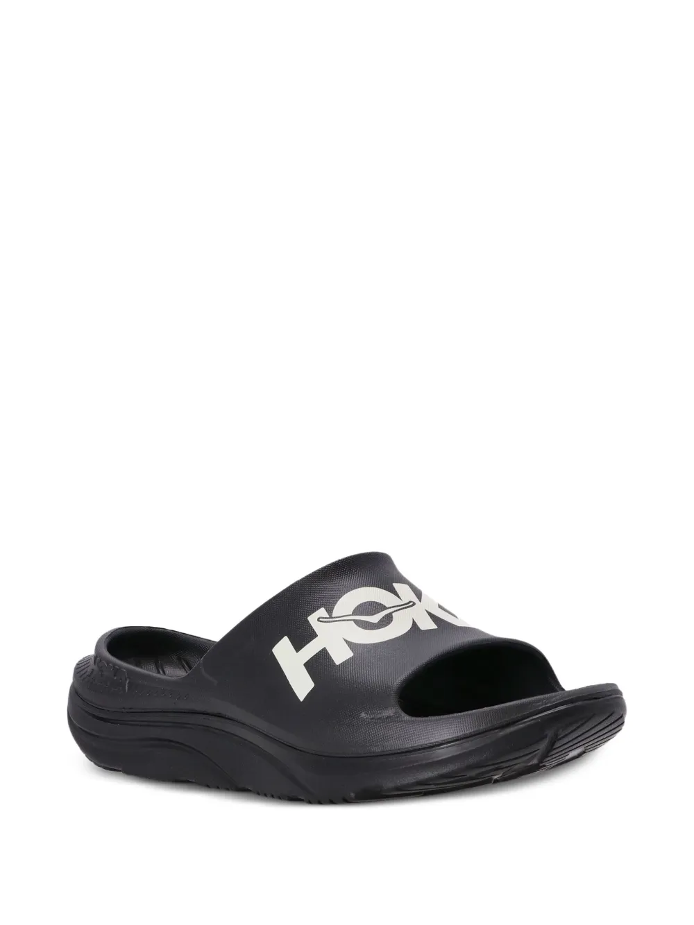 HOKA logo-motif slides Black