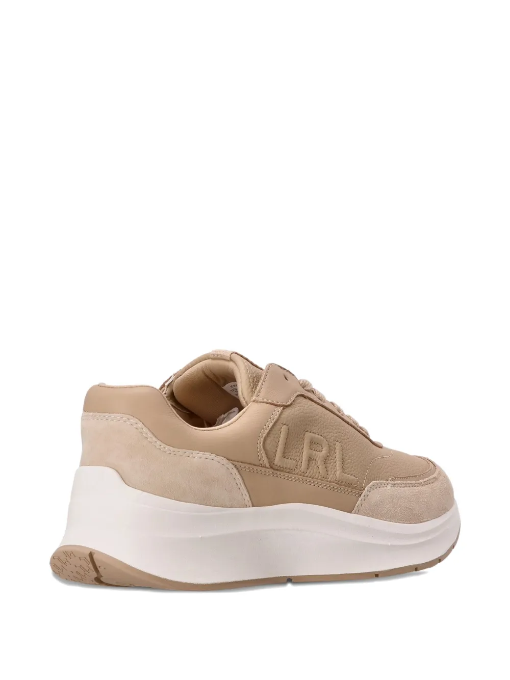 Polo Ralph Lauren Sneakers met leren logo Beige