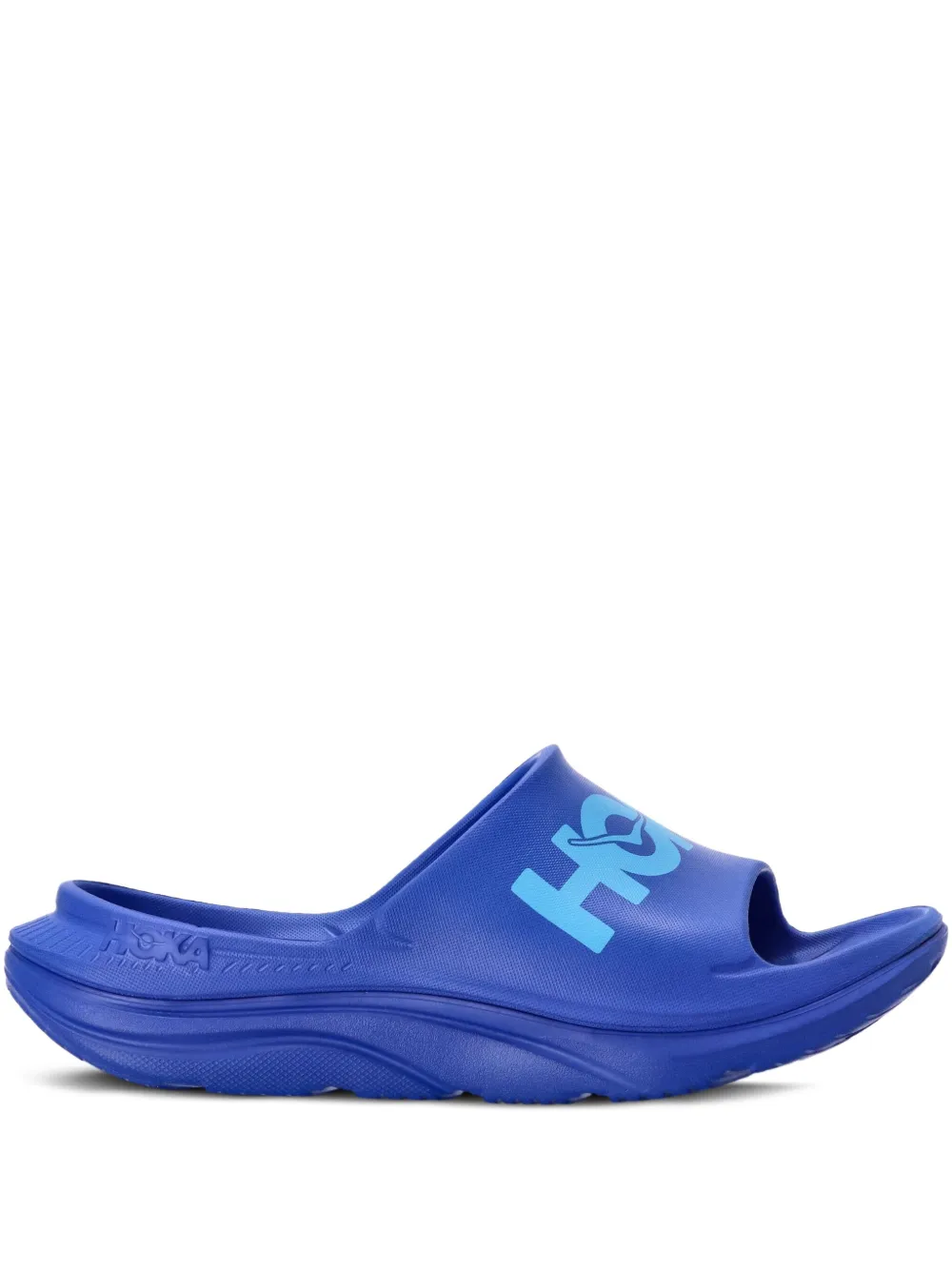 Hoka Logo-motif Slides In Blue