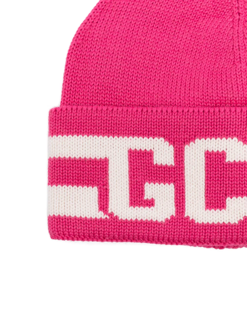Gcds Kids logo-detail beanie hat - Roze