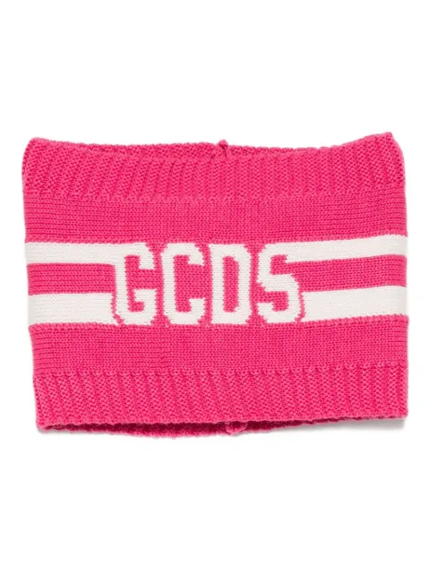 Gcds Kids logo-stripe scarf