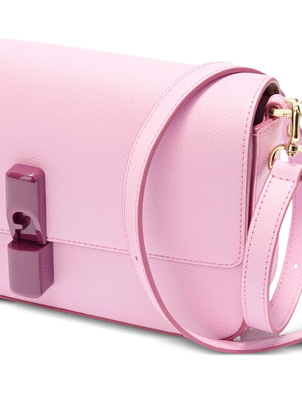 Furla Iride Flap-lock Satchel In Pink