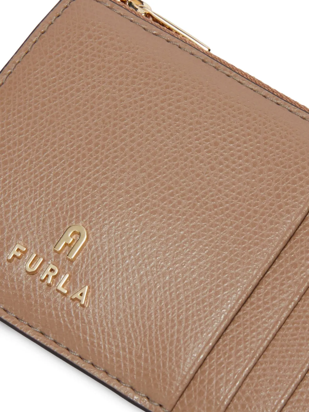 Furla Camelia M Zip-top Card Holder In Brown
