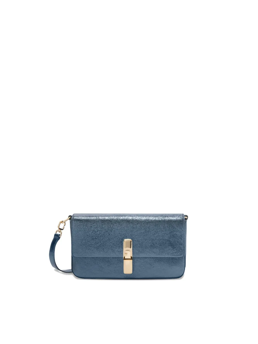 Furla Borsa a tracolla con finitura metallizzata - Blu