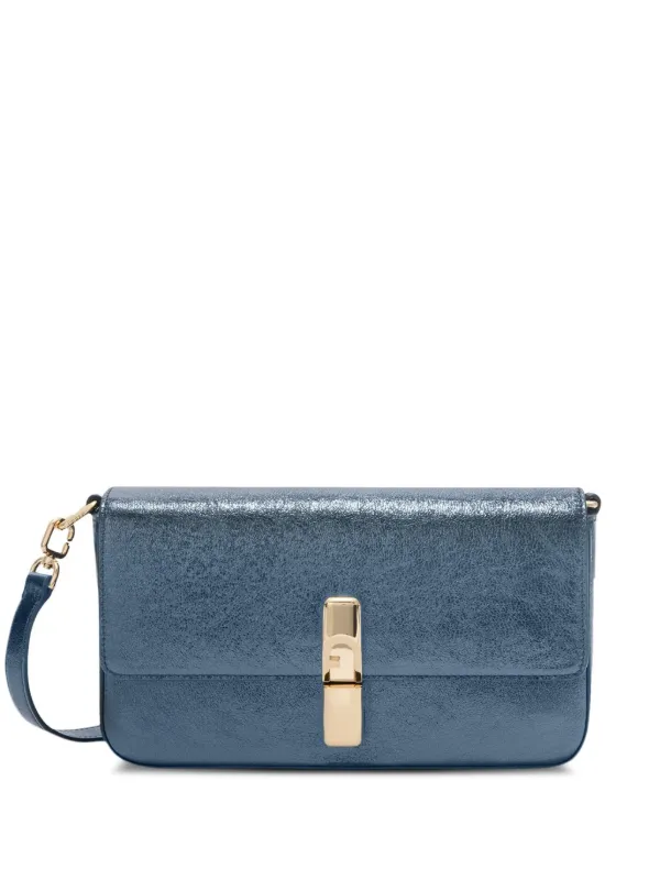 Furla メタリック ショルダーバッグ | ブルー | FARFETCH JP