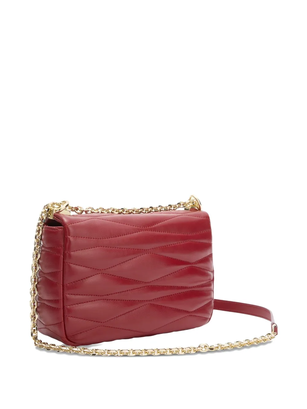 Furla Small Mala Quilted Chain-strap Cross Body Bag In Red