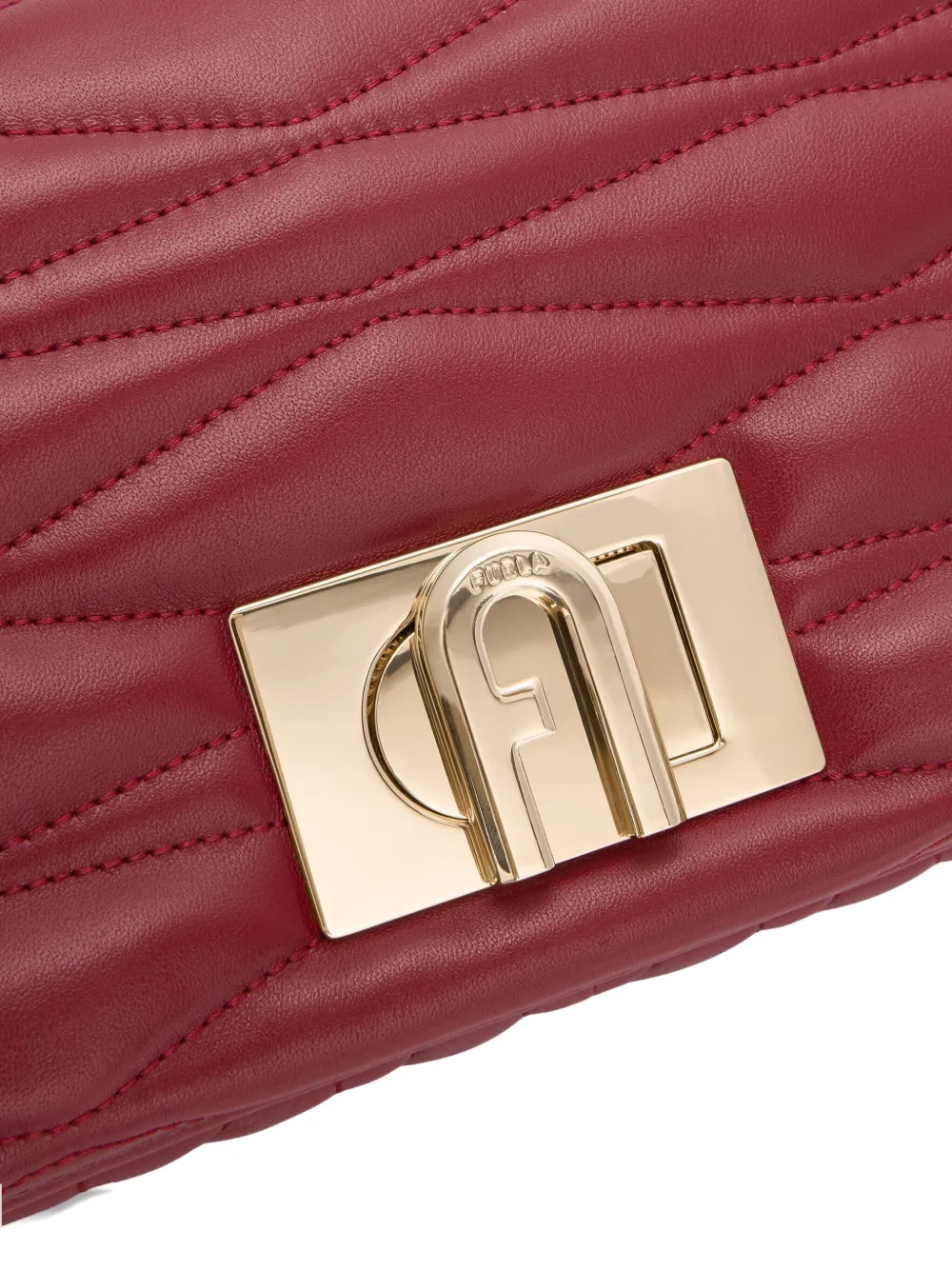 Furla Small Mala Quilted Chain-strap Cross Body Bag In Red