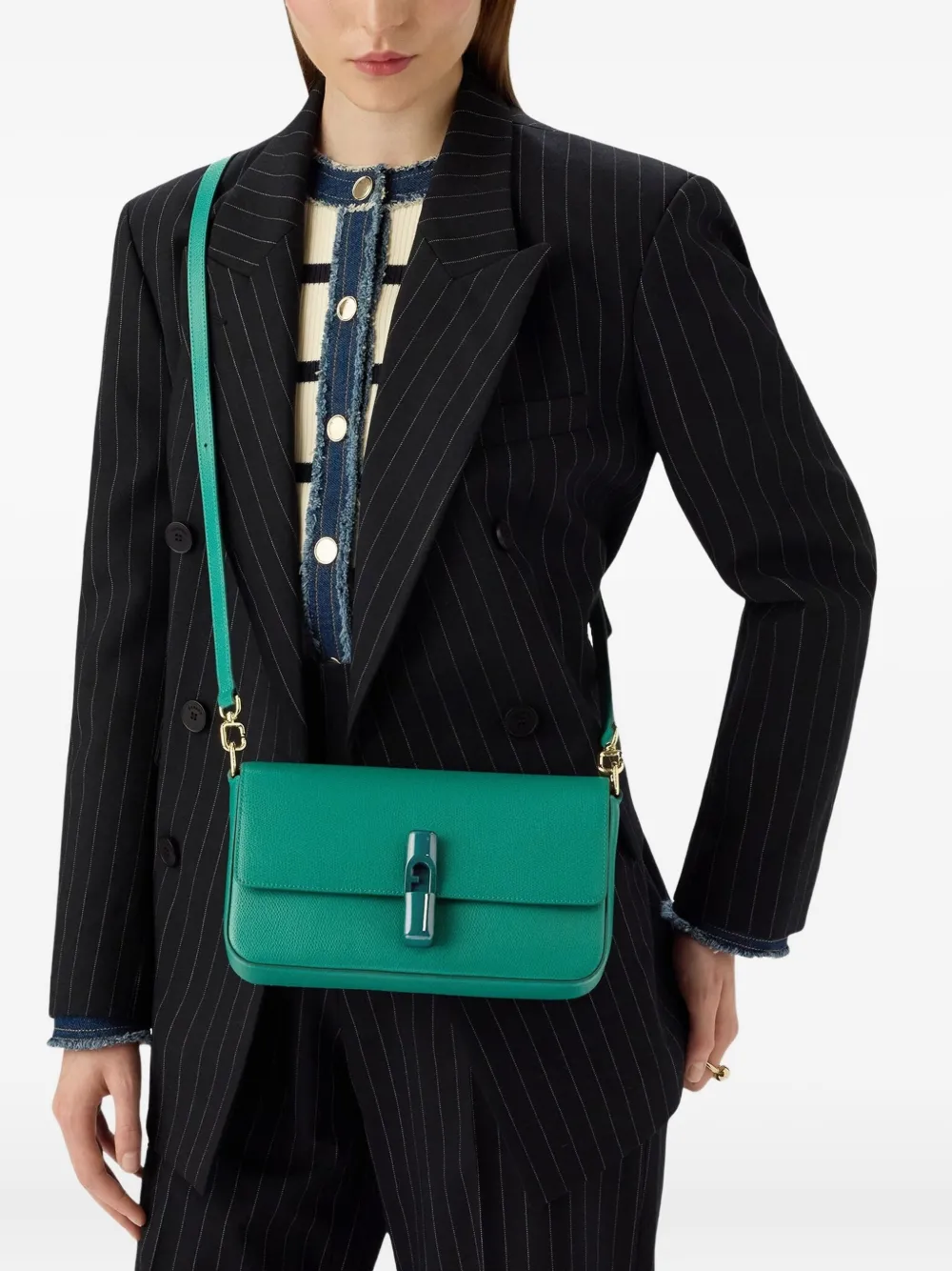 Furla Iride clasp-fastening leather shoulder bag | Image 2