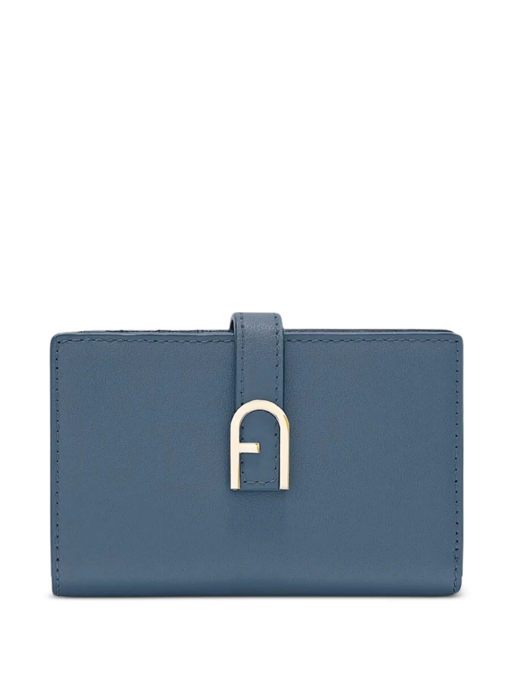 Furla Buckle-fastening Leather Wallet In Blue