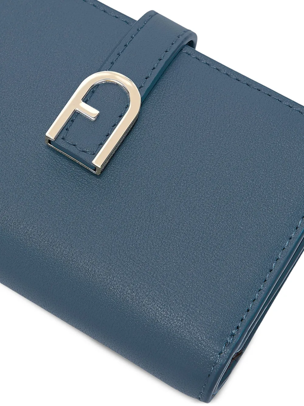 Furla Buckle-fastening Leather Wallet In Blue