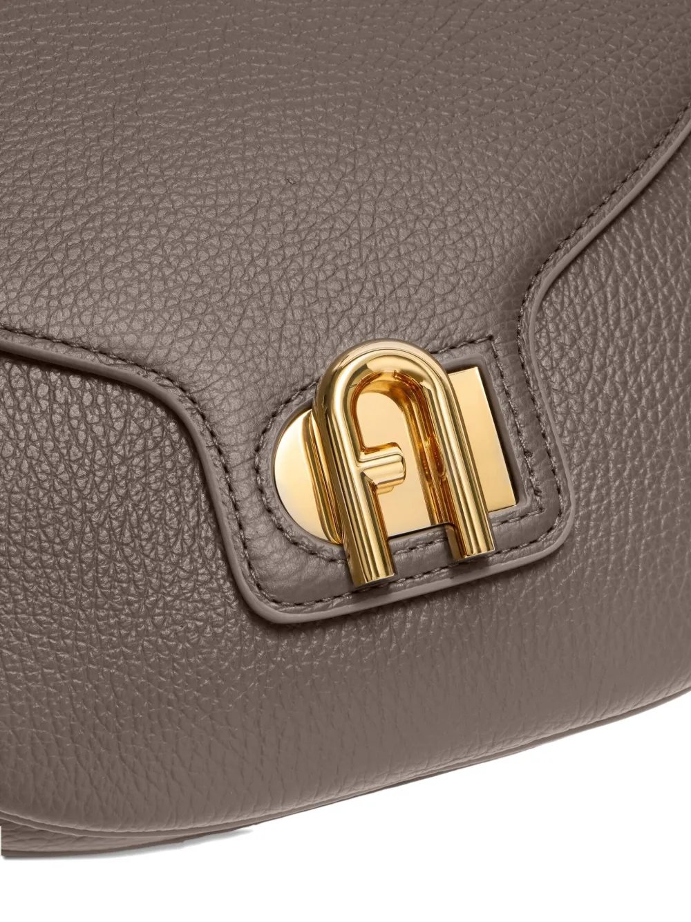 Furla Leren schoudertas met gewelfde omslag 4295S