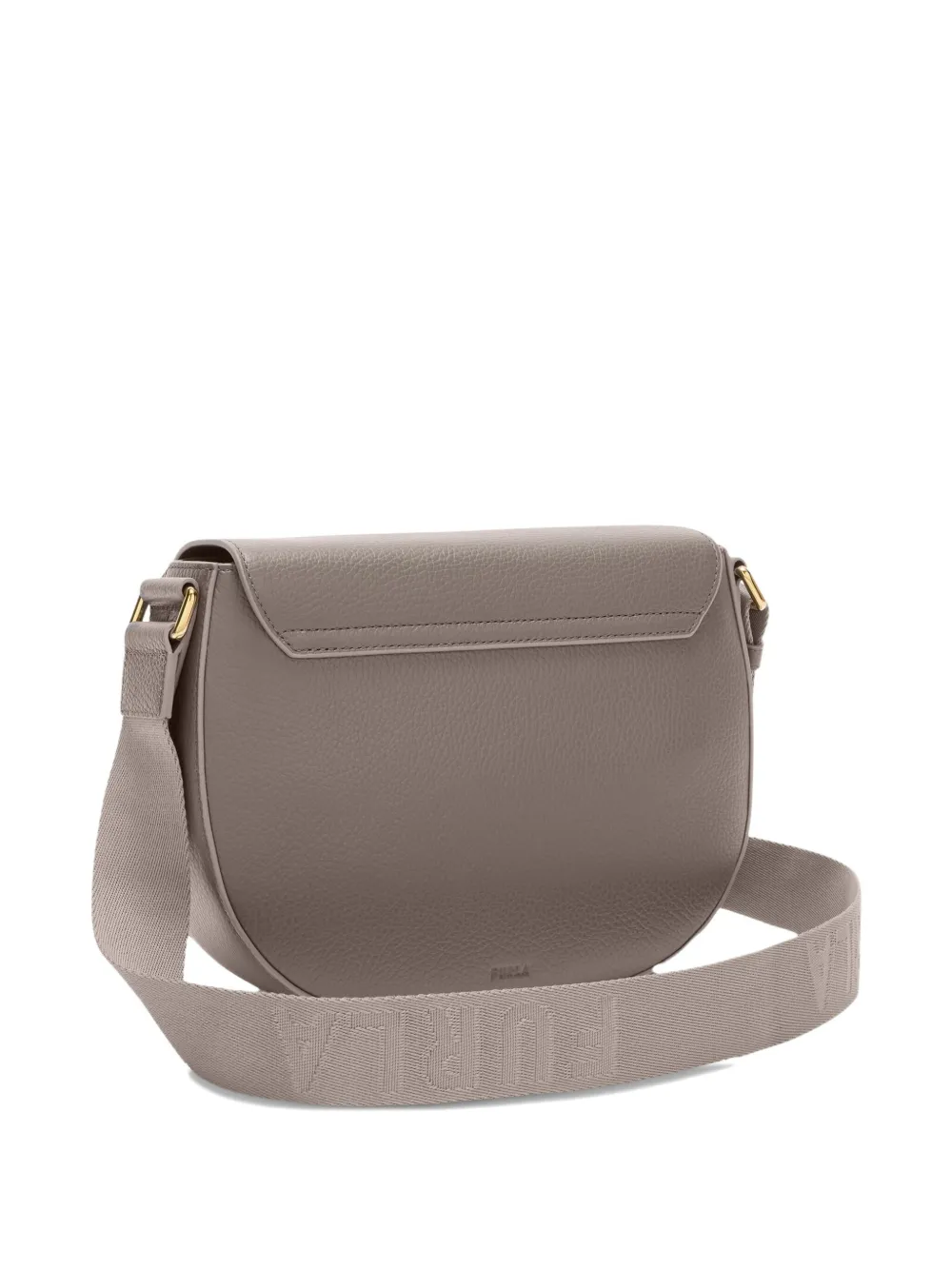 Furla Leren schoudertas met gewelfde omslag 4295S