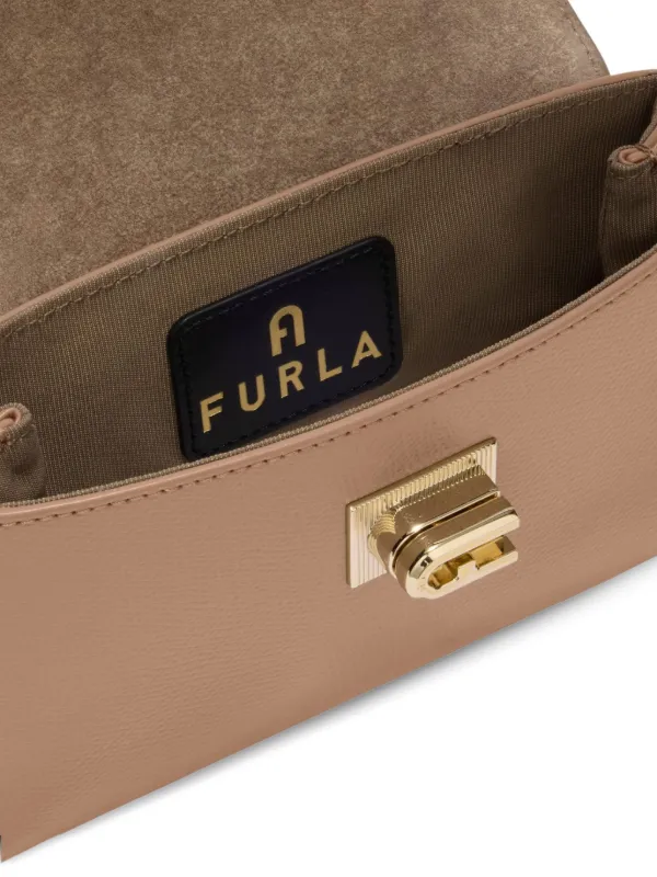 Furla トップハンドル ショルダーバッグ ミニ | ブラウン | FARFETCH JP