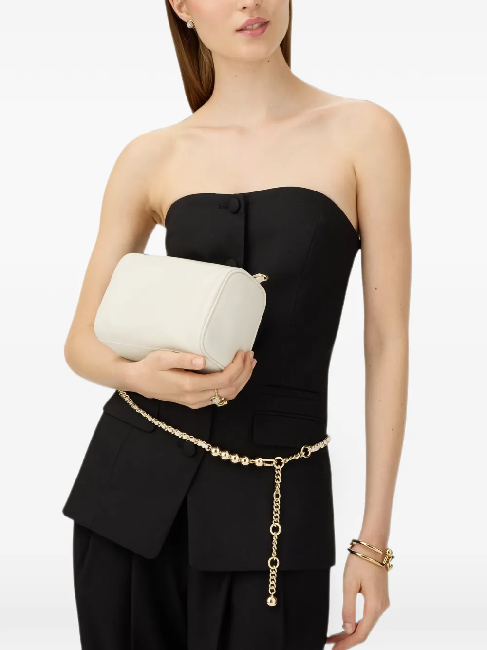 Furla Leren schoudertas Wit