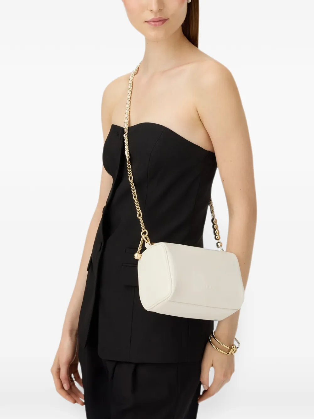 Furla Leren schoudertas Wit