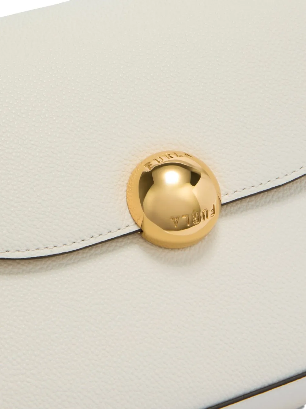 Furla Leren mini-tas verfraaid met kralen Wit