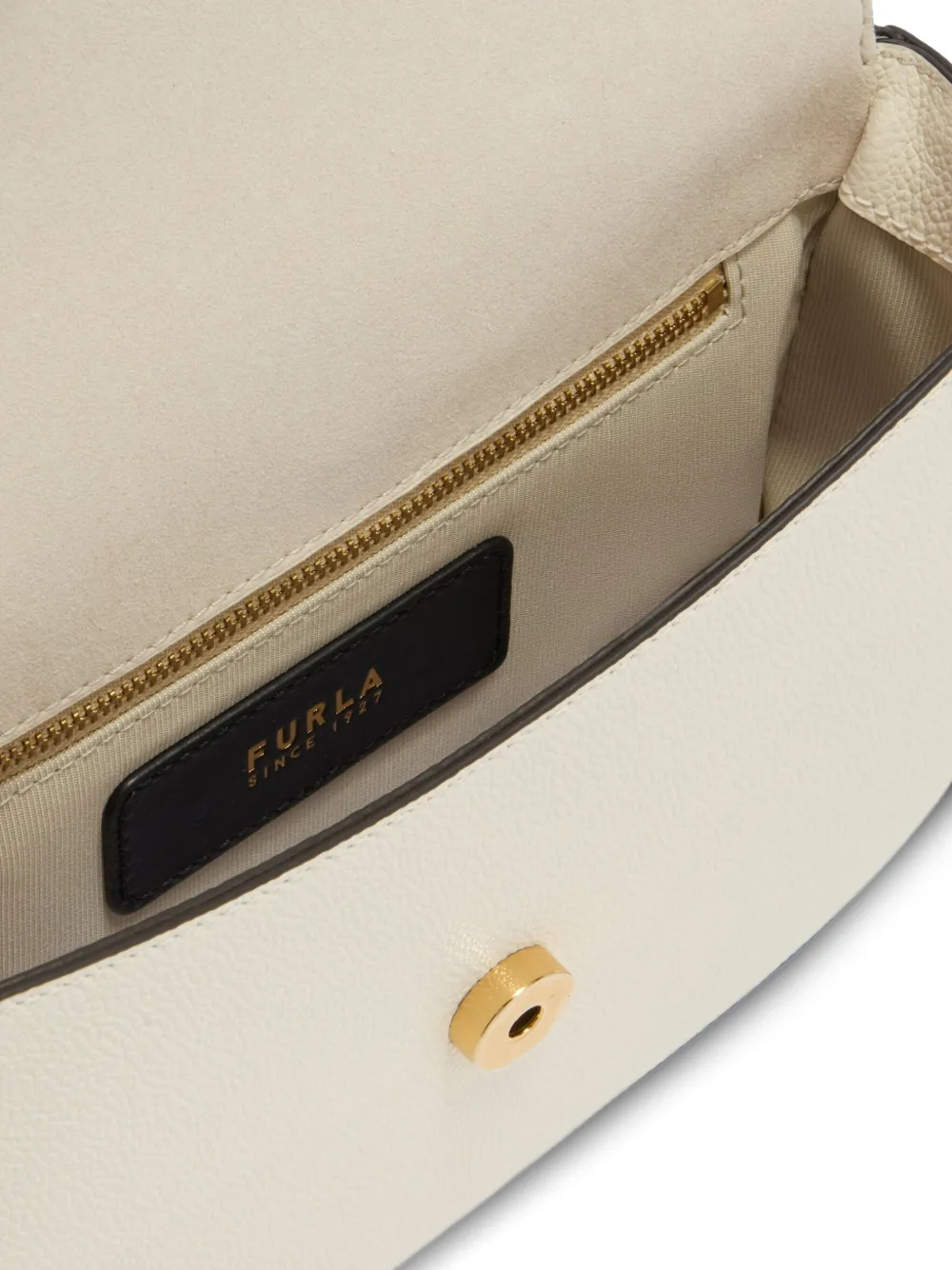 Furla Leren mini-tas verfraaid met kralen Wit