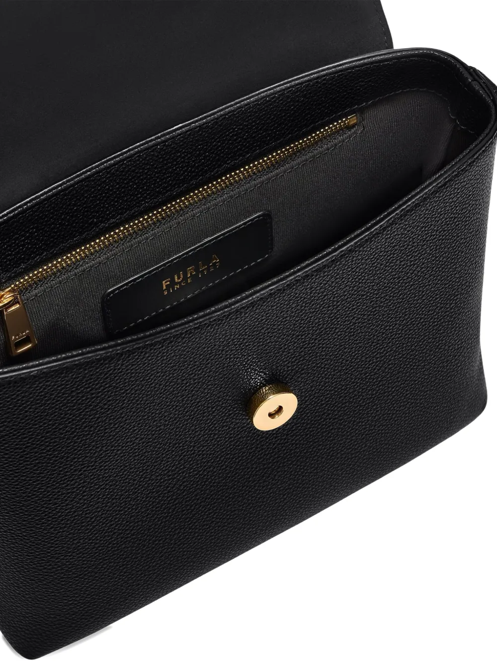 Furla Sfera Ball-detail Top-handle Bag In Black