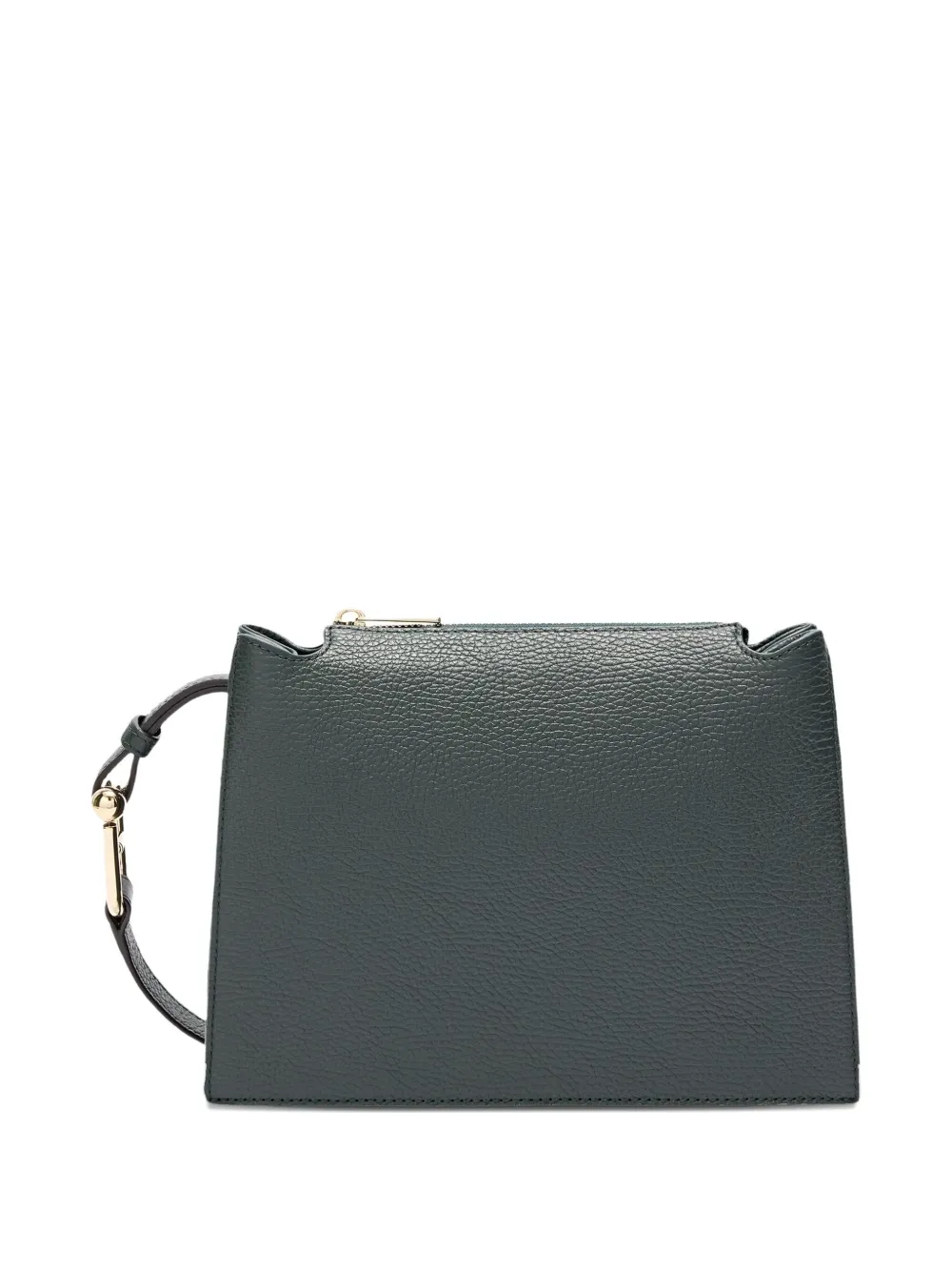 Furla Zip-top Flap Satchel In Black