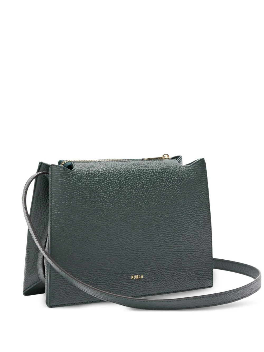Furla フラップ サッチェルバッグ - グリーン Furla フラップ サッチェルバッグ - グリーン