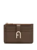 Furla zip-fastening card holder - Brown