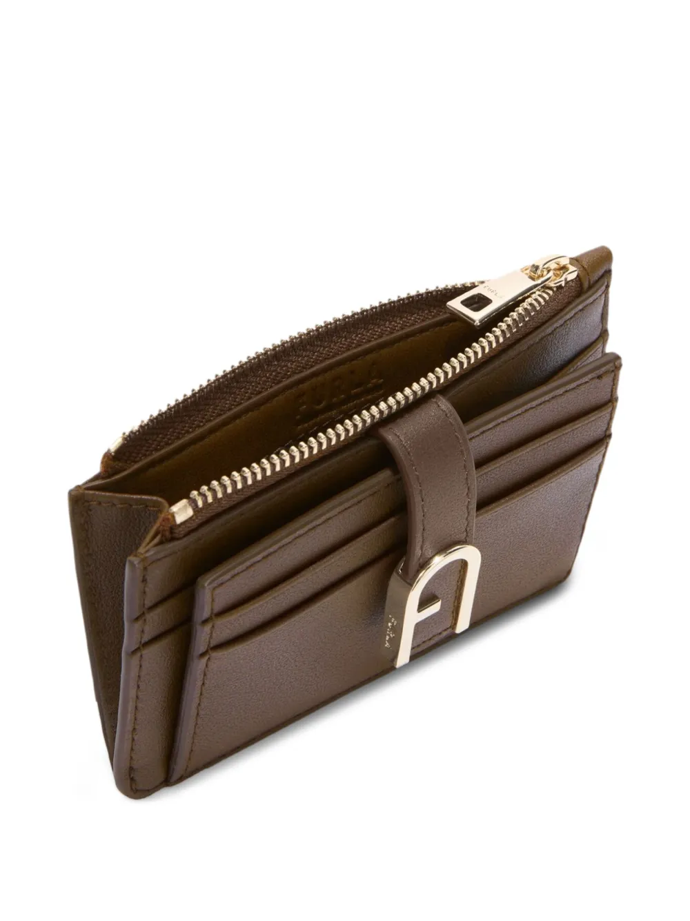 Furla Pasjeshouder met ritssluiting Bruin