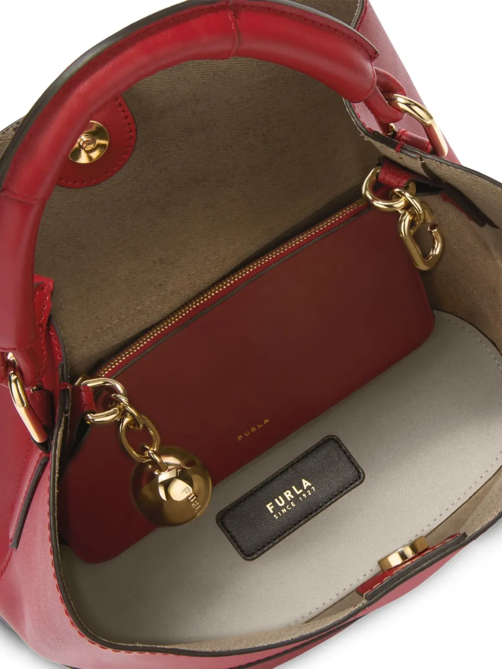 Furla Sfera kleine bucket-tas Rood
