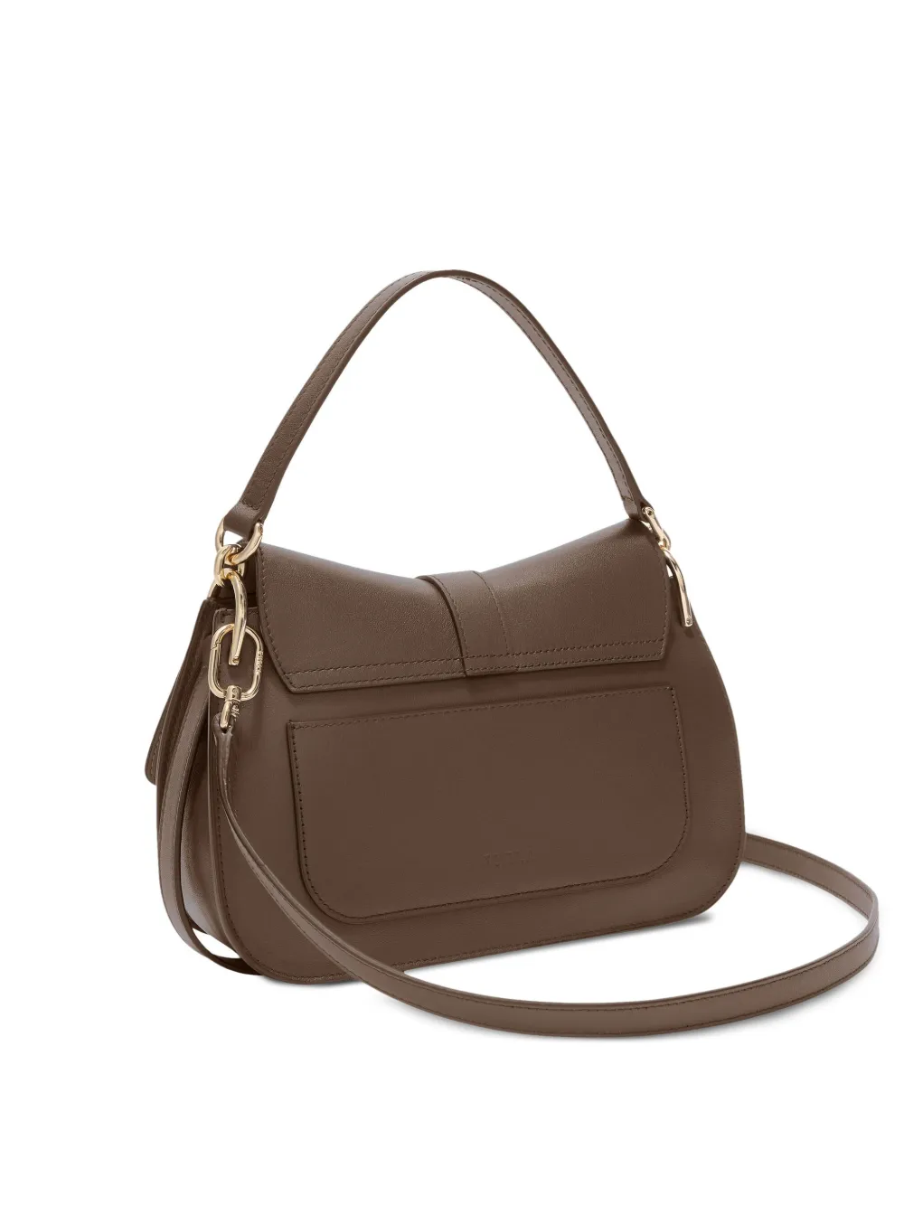 Furla Leather Satchel Bag In Brown