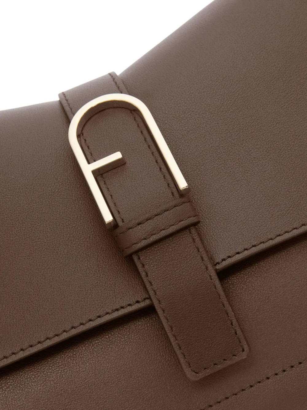 Furla Leather Satchel Bag In Brown