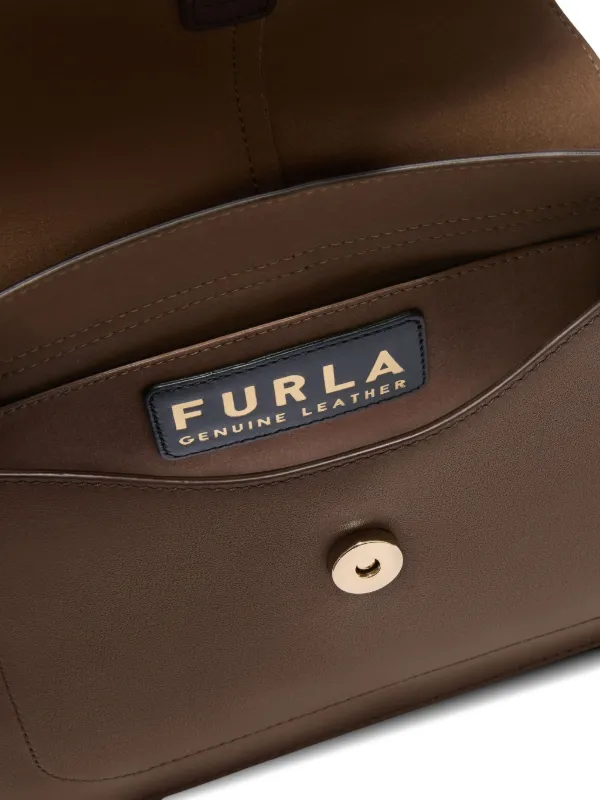 Furla レザー サッチェルバッグ | ブラウン | FARFETCH JP