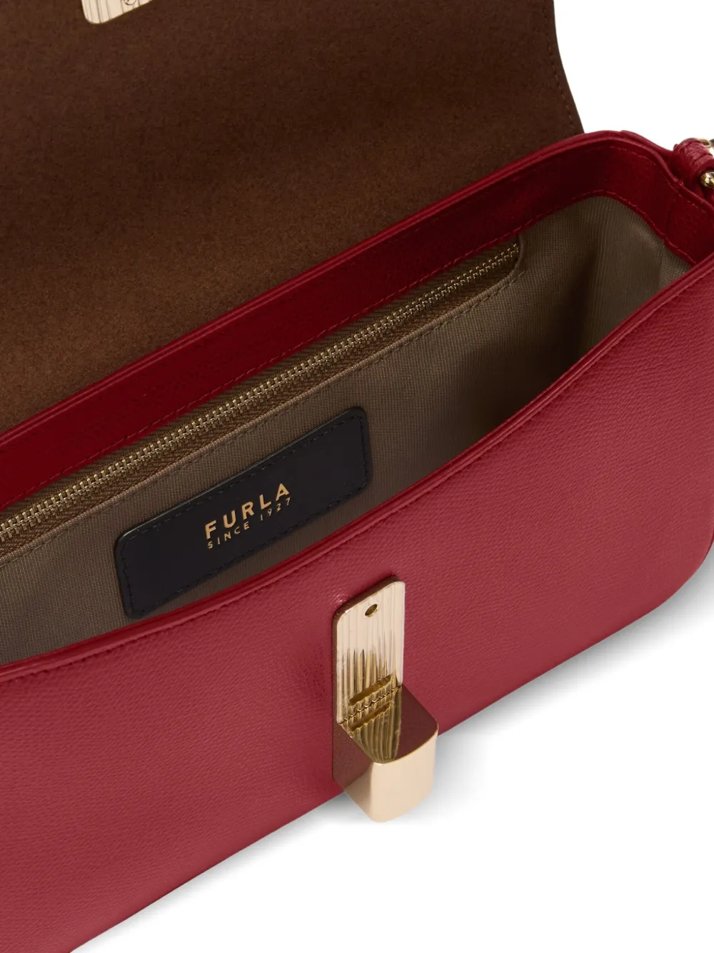 Furla Leren schoudertas Rood