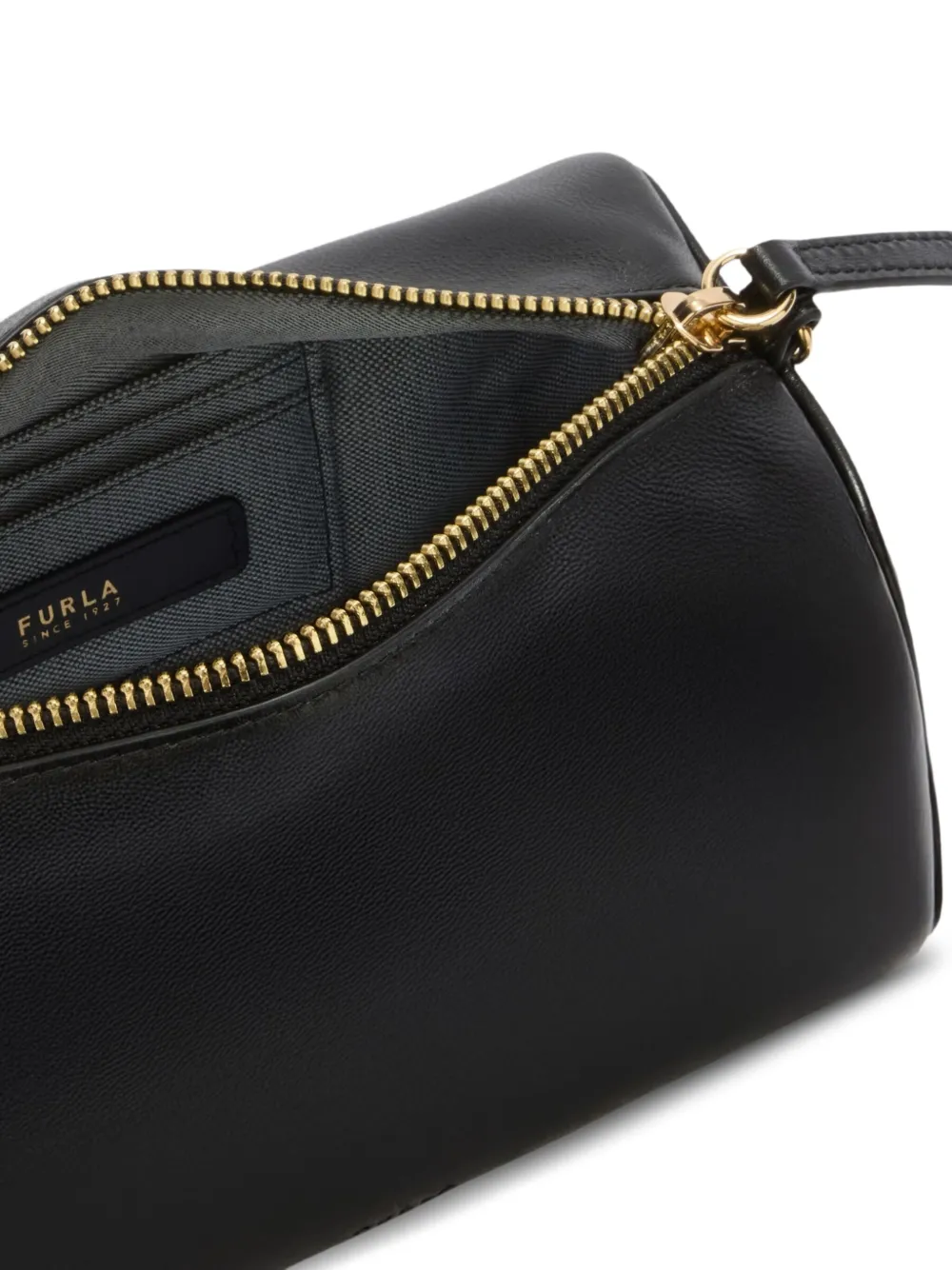 Furla Leren schoudertas Zwart