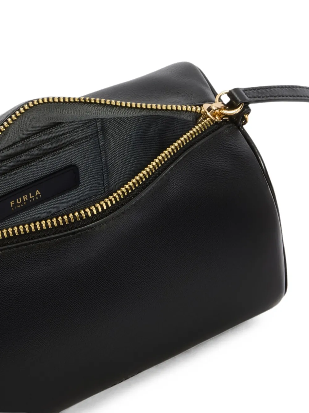 Furla Leren schoudertas Zwart