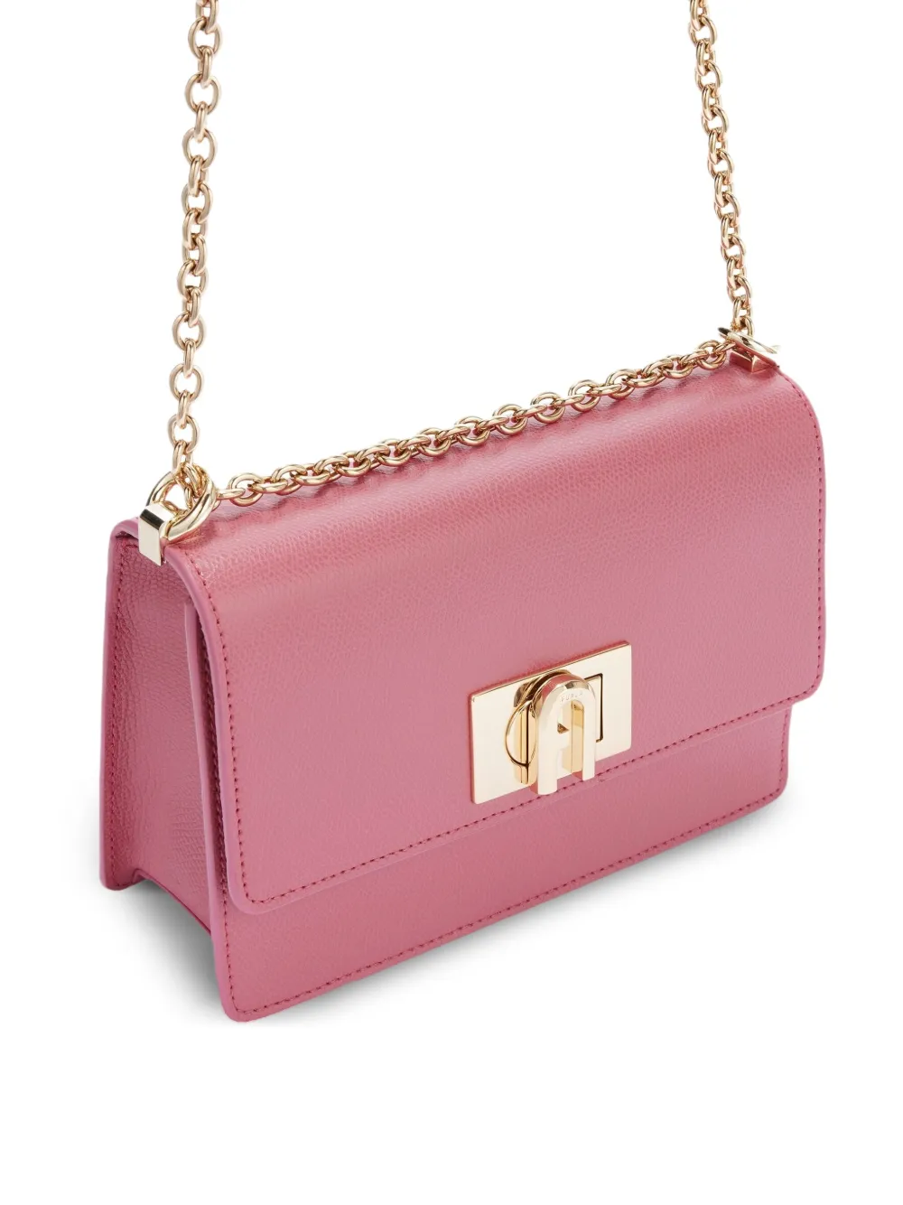 Furla Mini-crossbodytas met kettinghengsel Roze