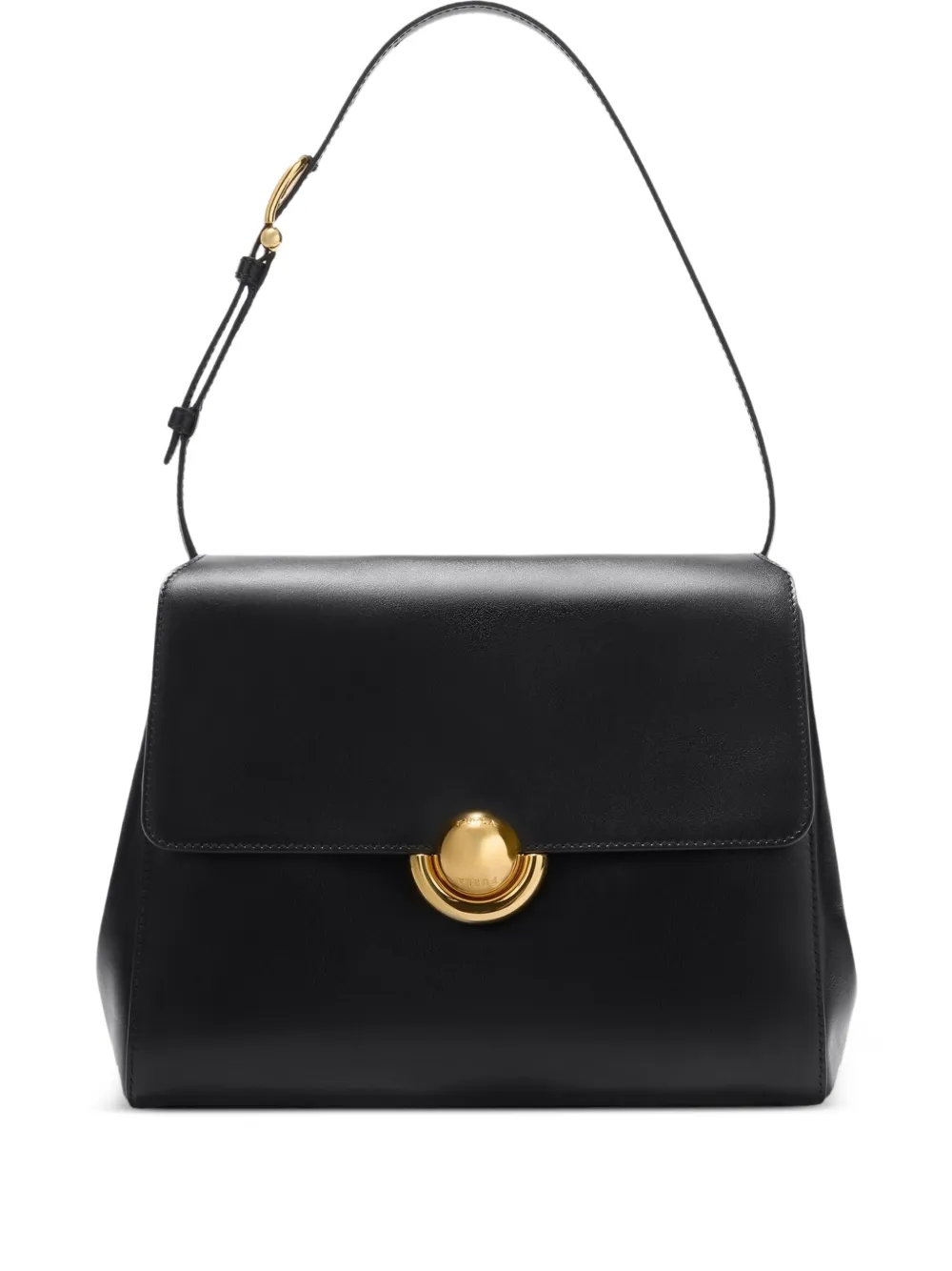 Furla Leren schoudertas met Sfera-gesp Zwart