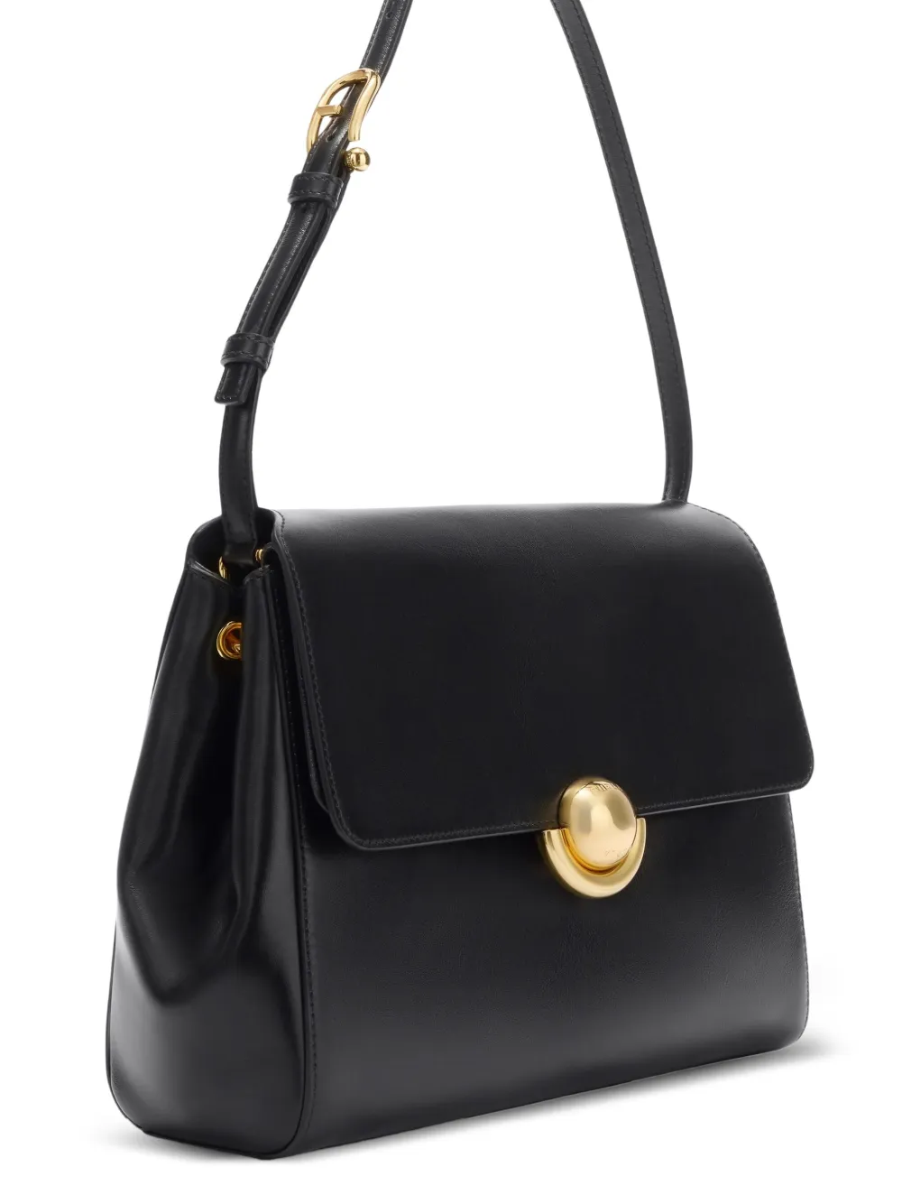 Furla Leren schoudertas met Sfera-gesp Zwart