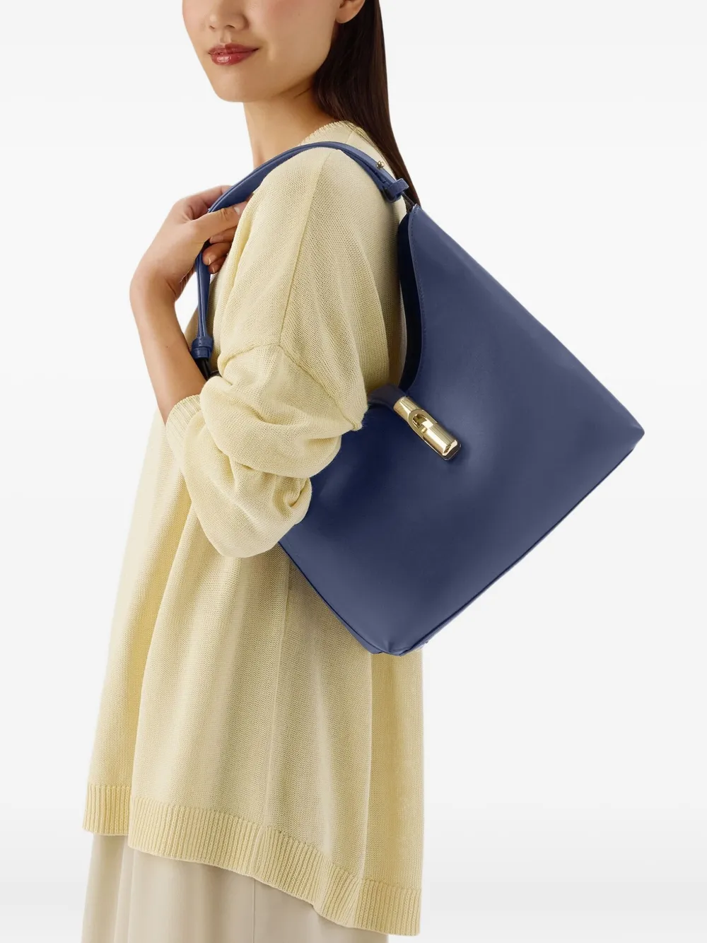 Furla Medium Goccia schoudertas - Blauw