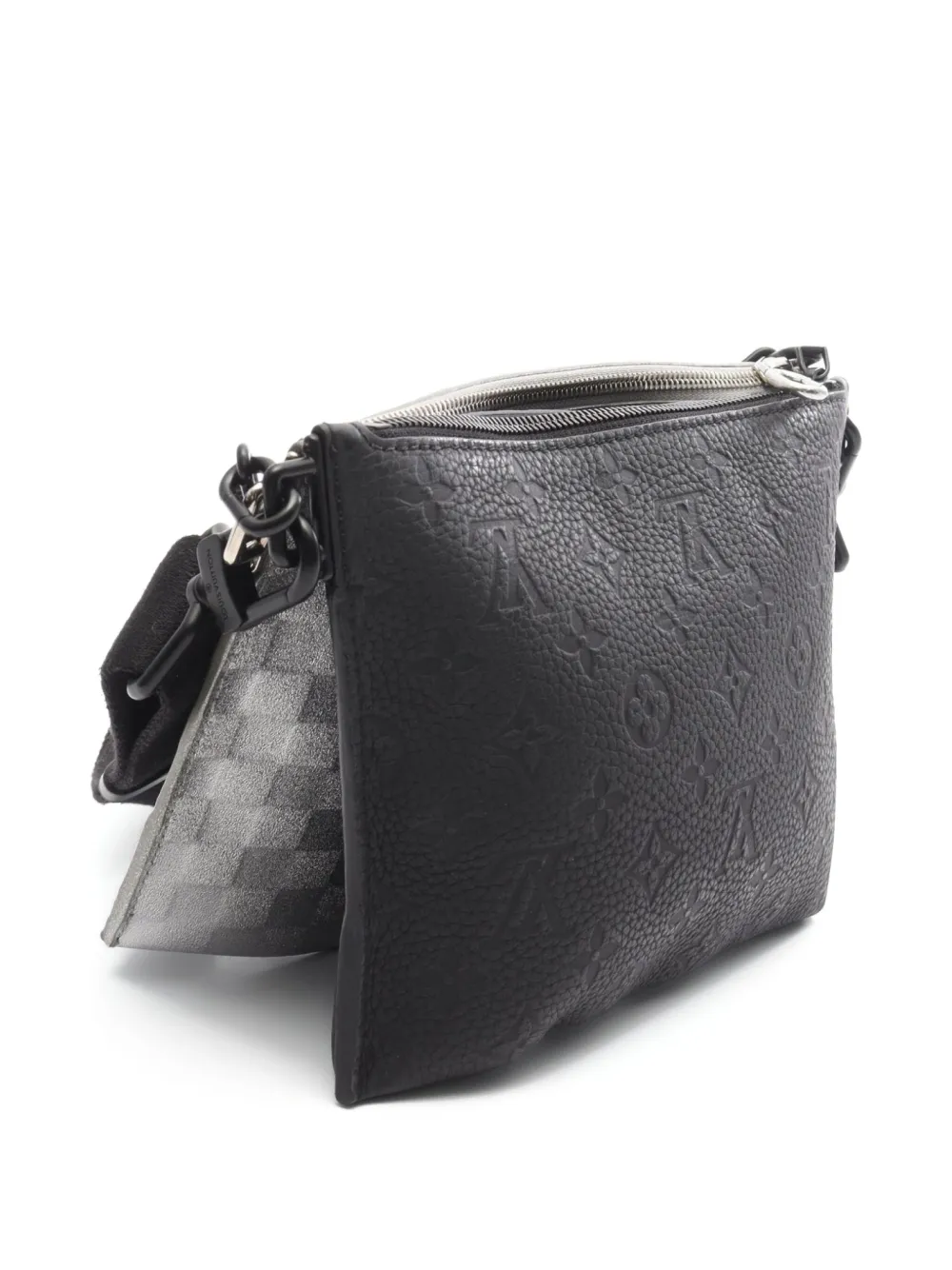 Pre-owned Louis Vuitton 2021 Trio Pouch Nm Shoulder Bag In Black