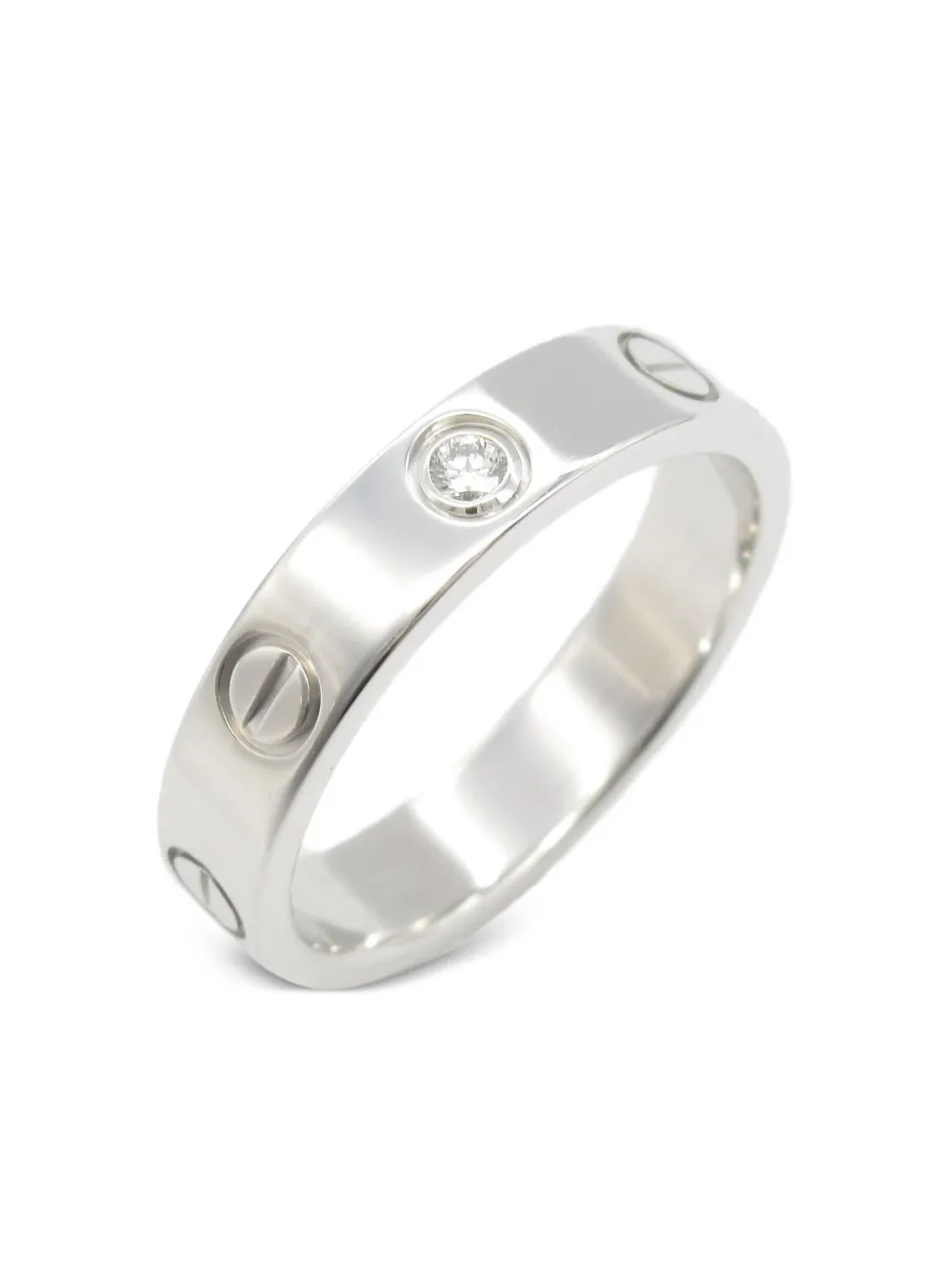 Cartier 2010 18kt white gold Mini Love ring | Pre-Owned | Image 2