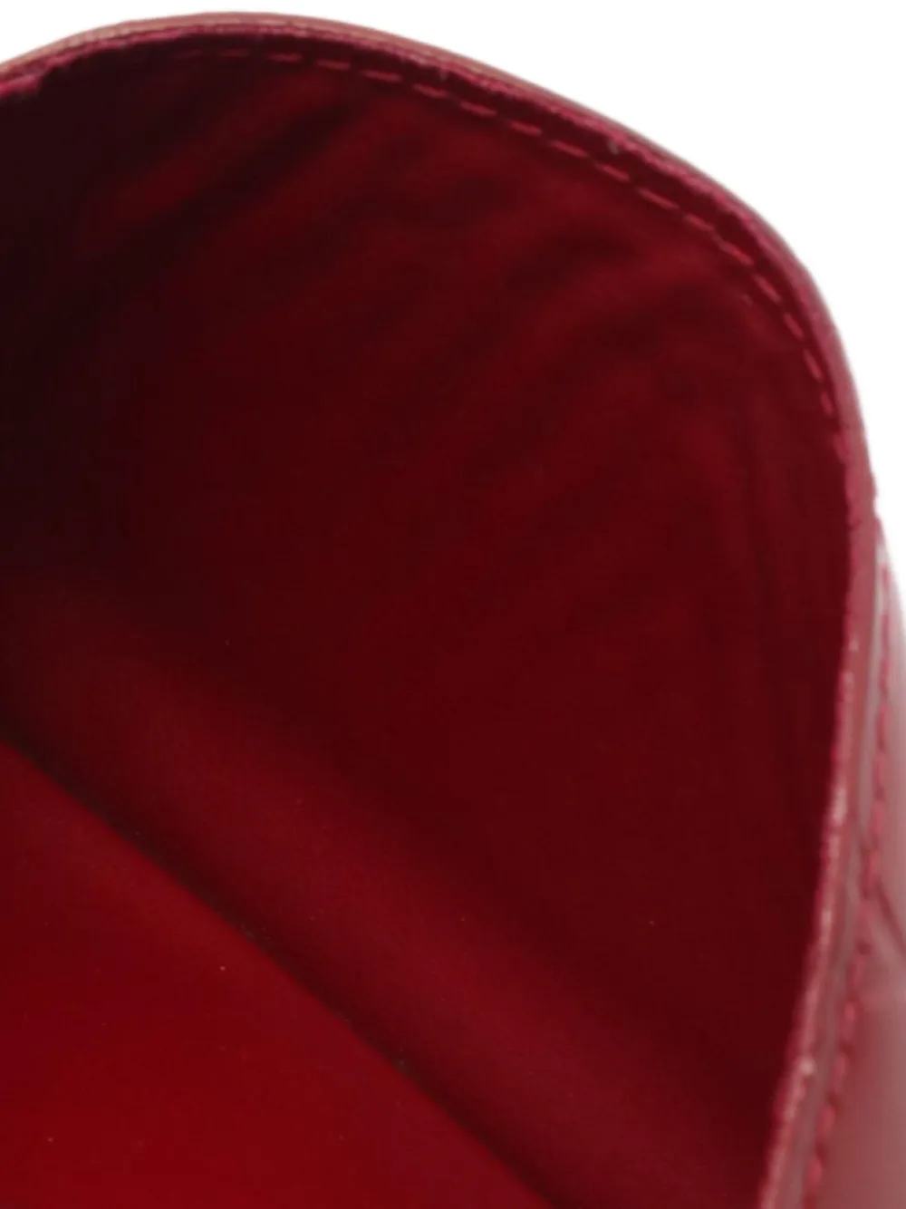 Pre-owned Louis Vuitton 2012 Pochette Cle Coin Purse In Red