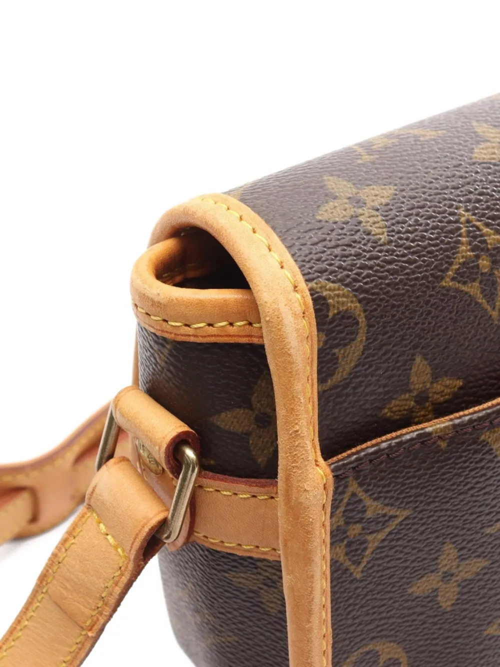 Pre-owned Louis Vuitton 2003 Small Sologne Monogram Shoulder Bag In Brown