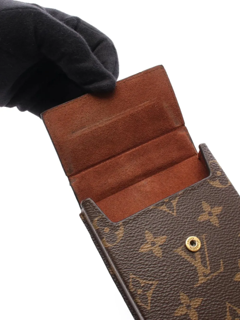 Pre-owned Louis Vuitton 2019 Monogram Phone Case In Brown