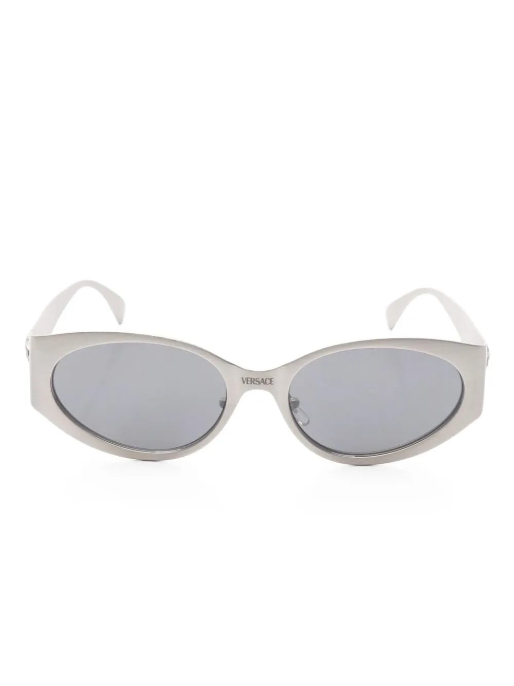Versace Pre-Owned 2010s Medusa oval-frame sunglasses | Grey | Image 1