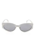 Versace Pre-Owned 2010s Medusa oval-frame sunglasses - Grey