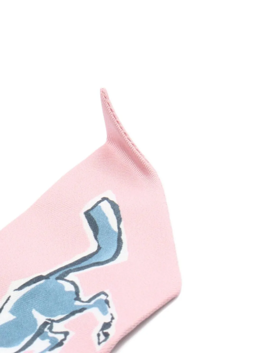 Pre-owned Hermes 20s Chevaux En Liberte Scarf In Pink