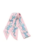 Hermès Pre-Owned 20s Chevaux En Liberte scarf - Pink