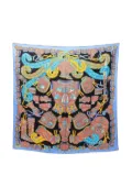 Hermès Pre-Owned 2010s Carré 90 Sous Legide de Mars scarf - Blue