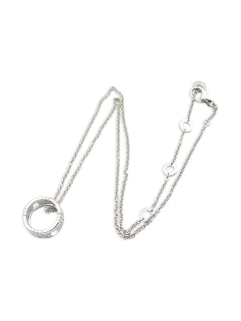 Bvlgari Pre-Owned 2010 18kt white gold Parentesi necklace