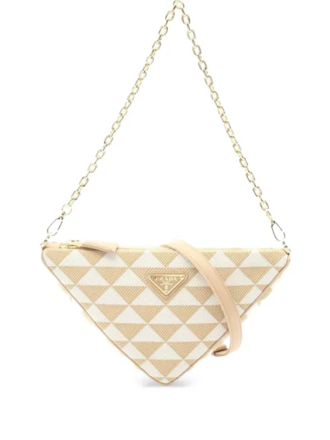 Prada Pre-Owned 2010s triangle-pattern shoulder bag